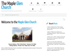 Tablet Screenshot of mapleglenchurch.org